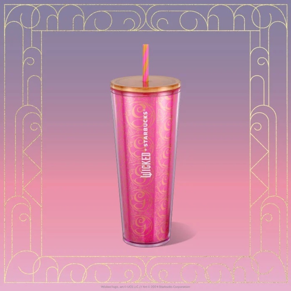Wicked x Starbucks Glinda Tumbler with Straw